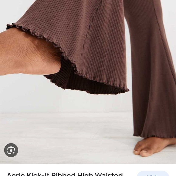 Aerie ribbed high waisted super flare legging - Picture 7 of 7